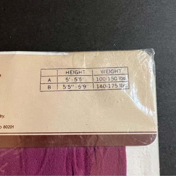 The Denver Private Stock Hosiery  (2) Size B; French Knot Grape Mist + Opaque - Picture 6 of 8